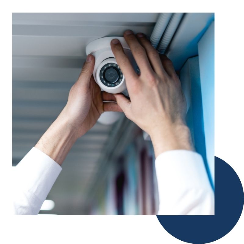 2 security camera installation